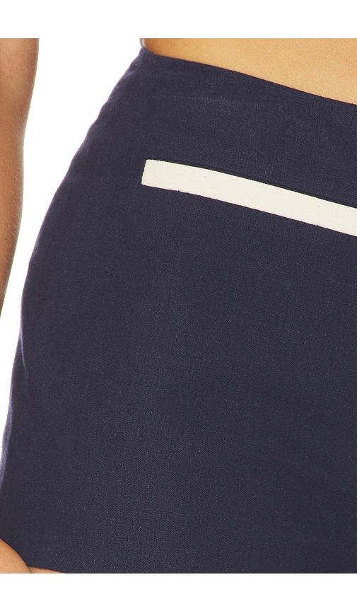 view 6 of 6 Cline Short in Navy & White
