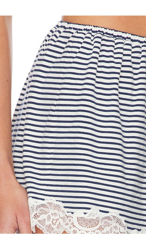 view 6 of 6 Remi Short in Navy & White Stripe