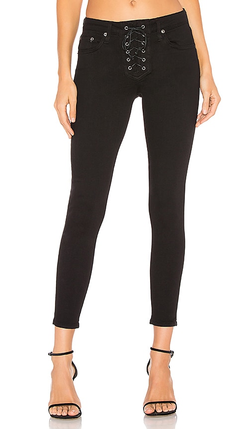 view 1 of 4 Presley Mid Rise Skinny Jean in Blackfin