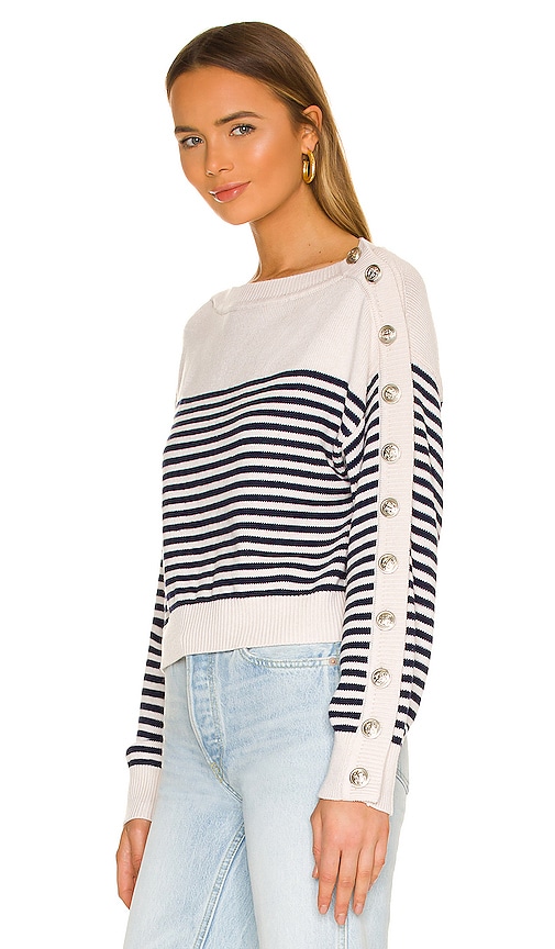 view 3 of 5 Olivander Sweater in Navy & Ivory