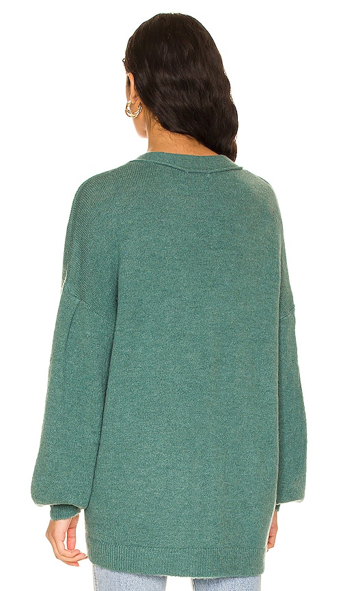 view 3 of 4 Bette Cardigan in Emerald Green