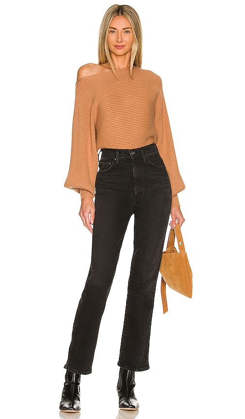 view 4 of 4 Olivia Off Shoulder Sweater in Tan