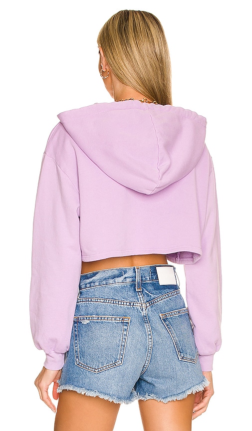 view 3 of 4 Gia Cropped Hoodie in Lilac Purple