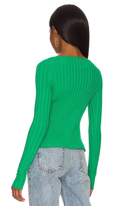 view 3 of 4 Mary Sweater with Chain in Bright Green