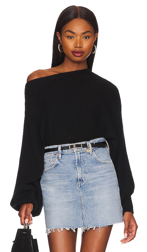 view 1 of 4 Olivia Off Shoulder Sweater in Black
