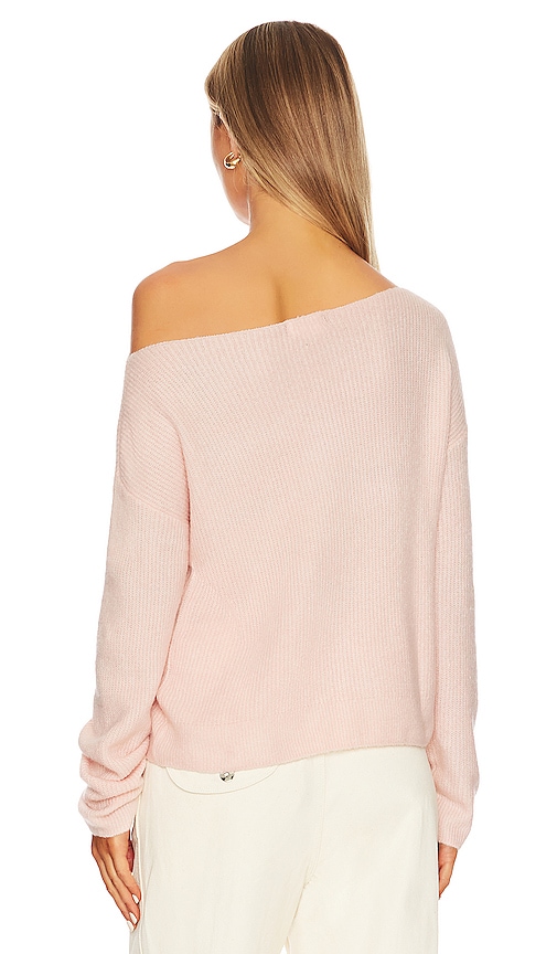 view 5 of 8 Lovers + Friends Alayah Off Shoulder Sweater in Soft Pink