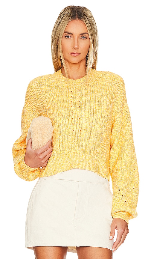 view 1 of 4 Lovers + Friends Ariella Cropped Pullover in Yellow Multi