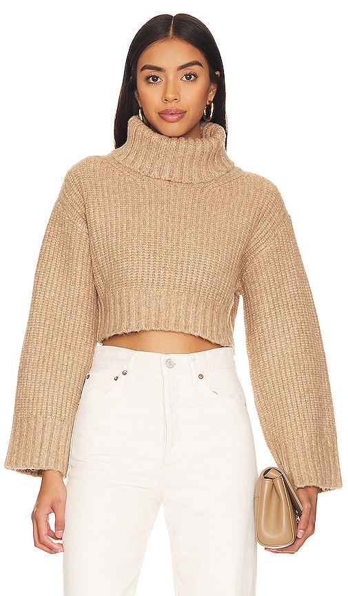 view 1 of 4 Feya Cropped Pullover in Beige