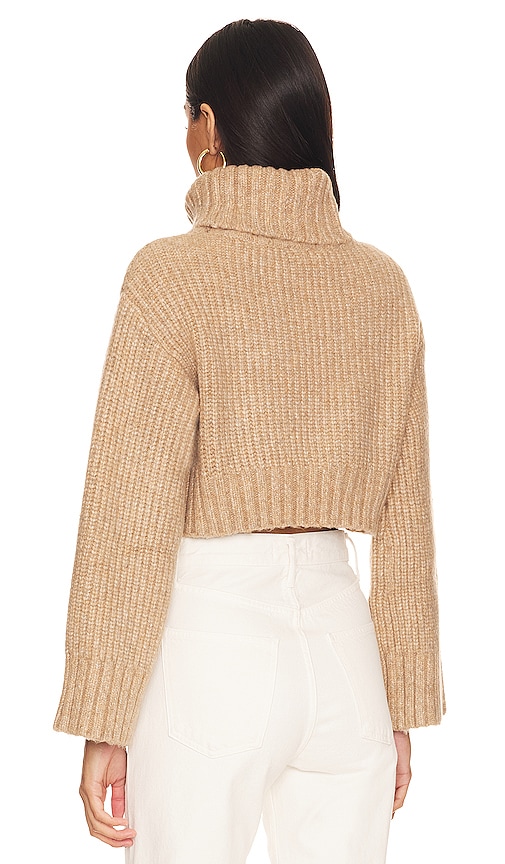 view 3 of 4 Feya Cropped Pullover in Beige