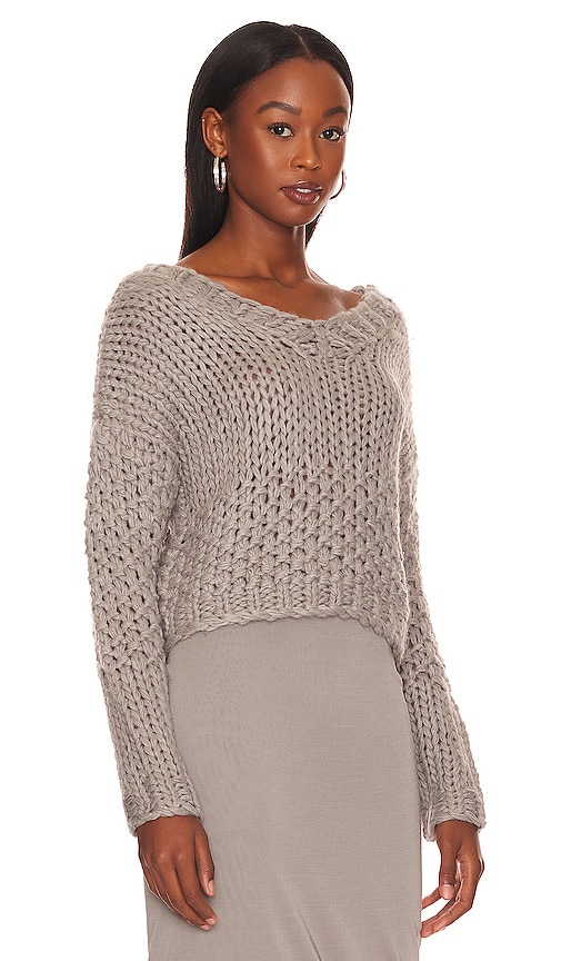 view 2 of 4 Doxie Deep V Sweater in Grey