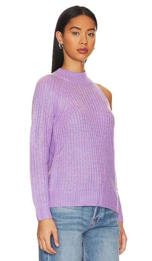 view 2 of 5 Alba Cold Shoulder Sweater in Light Purple
