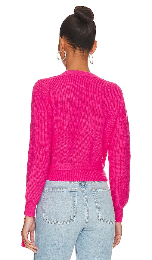 view 4 of 5 Lisseth Wrap Sweater in Hot Pink