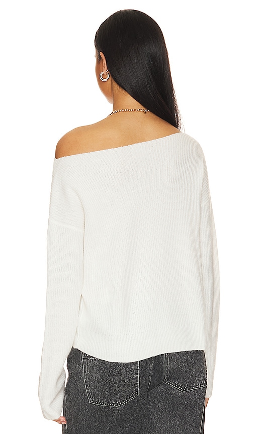 view 3 of 4 Alayah Off Shoulder Sweater in White