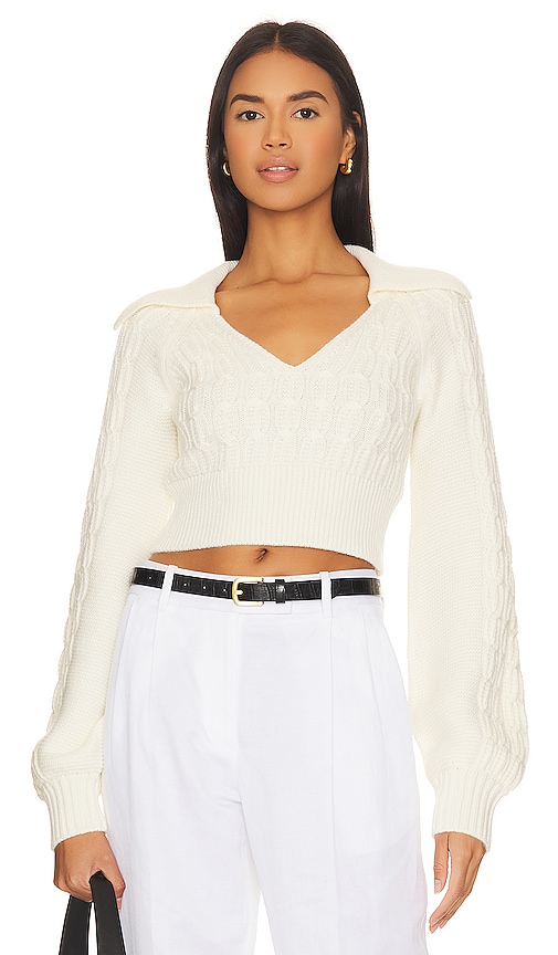 view 1 of 4 Mel Cable Knit Sweater in Ivory