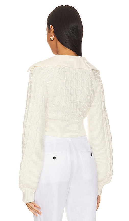 view 3 of 4 Mel Cable Knit Sweater in Ivory