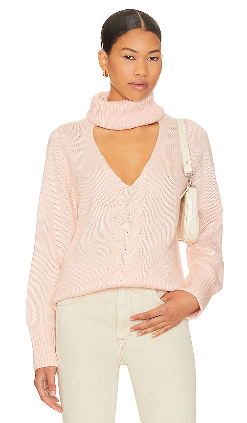 Cut out turtleneck clearance sweater