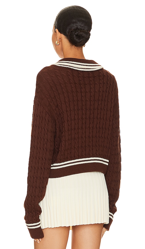 view 3 of 4 Eilir Sweater in Brown & White