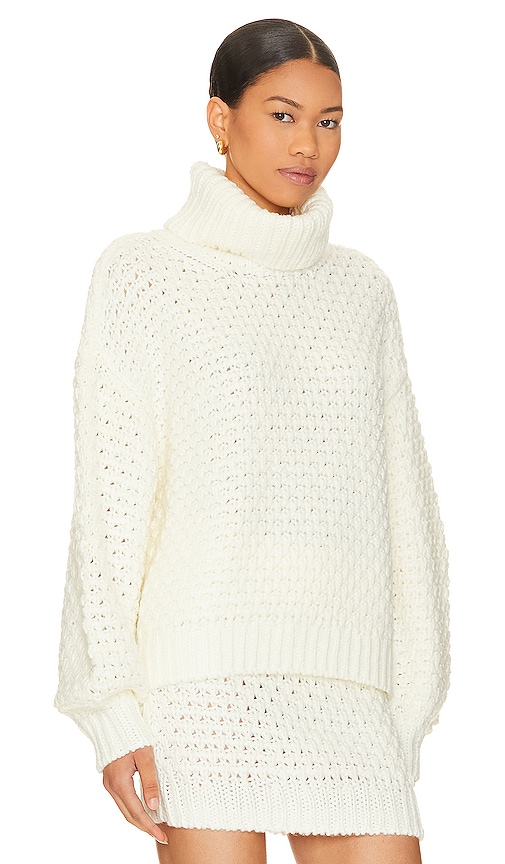 view 2 of 4 Cable Turtleneck Sweater in Ivory