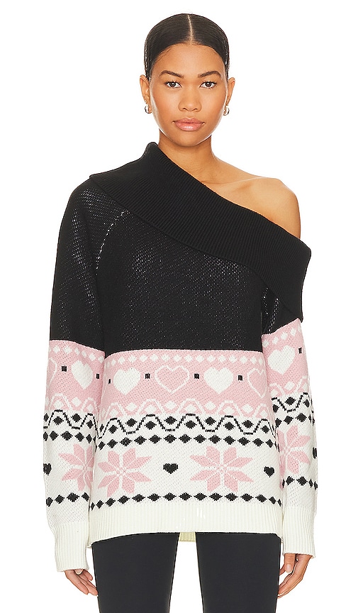 view 1 of 4 Lovers Lane Sweater in Black & Ivory