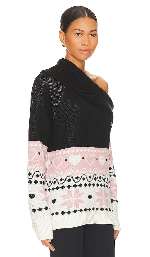 Shop Lovers & Friends Lovers Lane Sweater In Black & Ivory