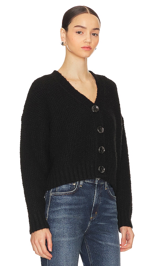 view 2 of 4 Lili Button Front Cardigan in Black