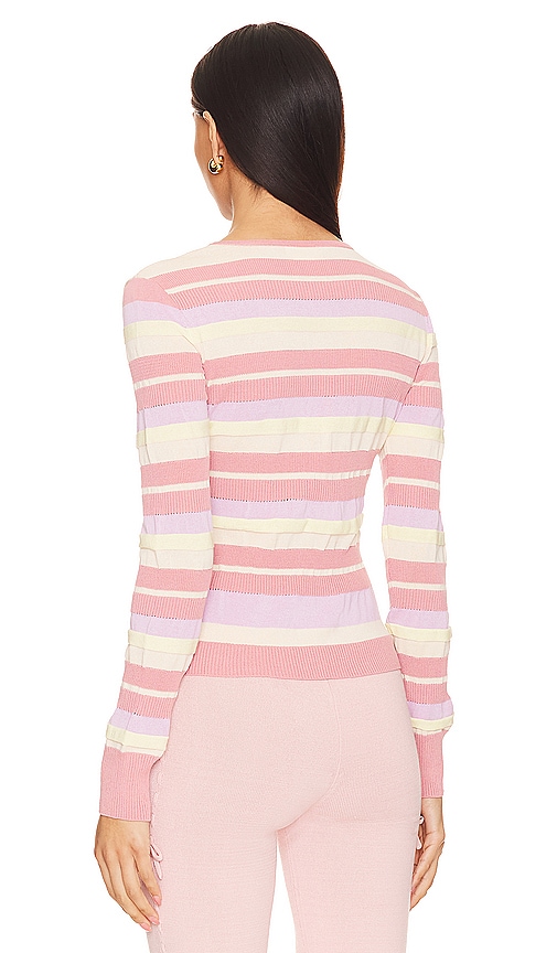 view 3 of 4 Kit Striped Sweater in Pink & Lilac Multi