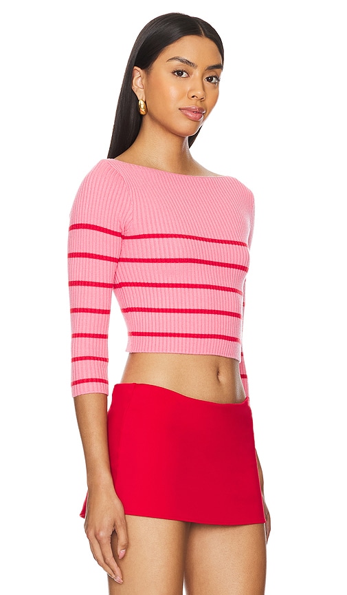 Shop Lovers & Friends Mafalda Stripe Sweater In Pink