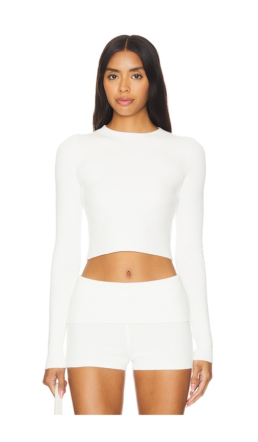 view 1 of 4 Clarisse Crewneck Sweater in White