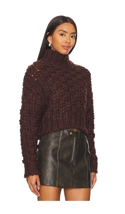 view 2 of 4 Jolene Knit Sweater in Chocolate Brown