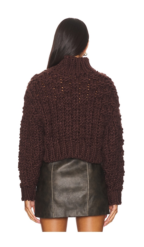 view 3 of 4 Jolene Knit Sweater in Chocolate Brown