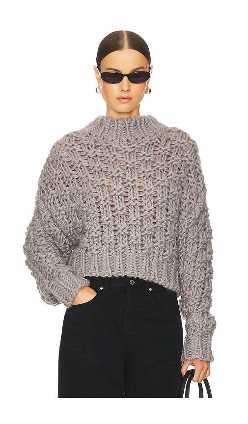 view 1 of 4 Jolene Knit Sweater in Heather Grey