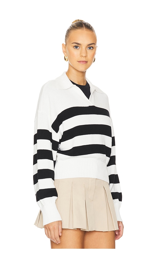 view 2 of 4 Allegrina Sweater in Black & White Stripe