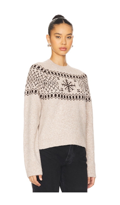 Shop Lovers & Friends Josette Fairisle Sweater In Beige & Brown Multi