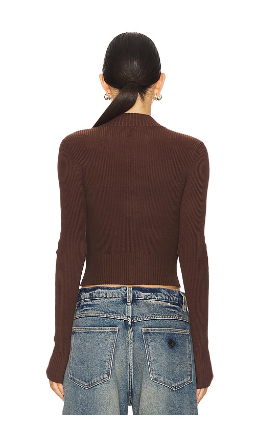 view 3 of 4 Roxana Zip Sweater in Brown