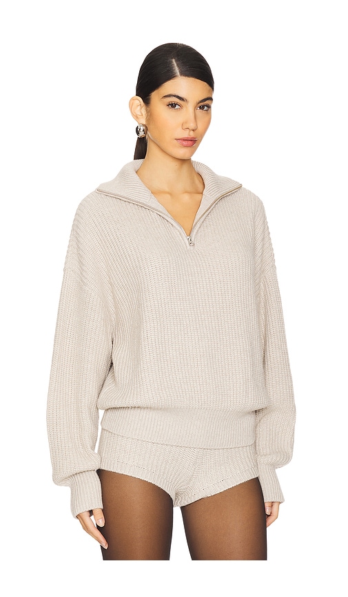 view 2 of 4 Shivani Zip Sweater in Beige