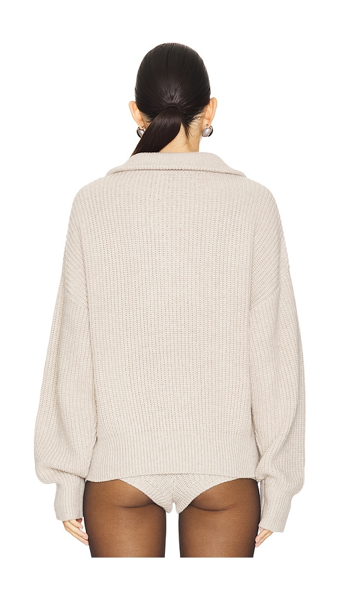 view 3 of 4 Shivani Zip Sweater in Beige