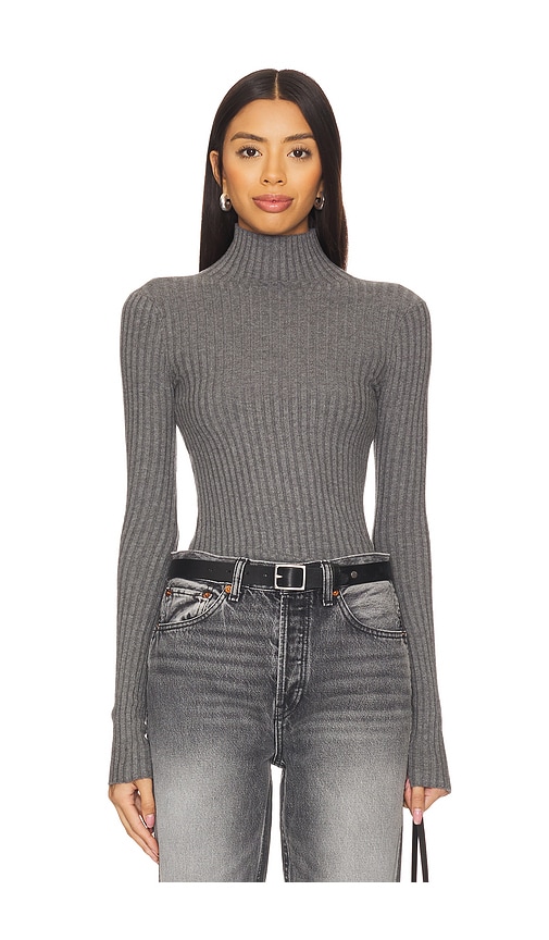 view 1 of 4 Magnolia Turtleneck in Heather Grey