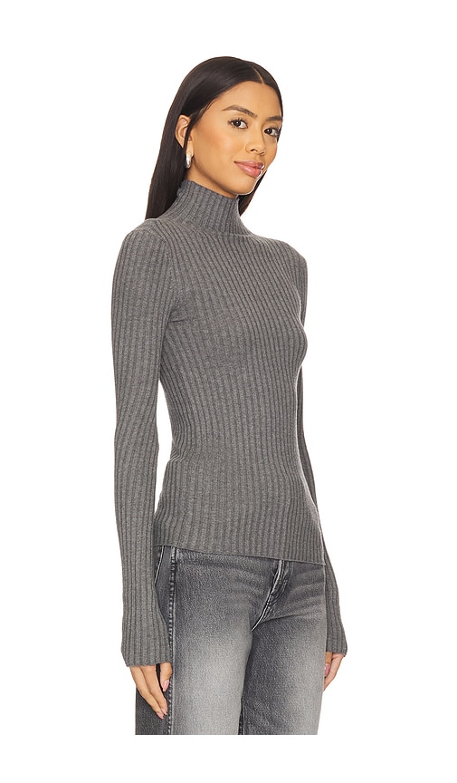 view 2 of 4 Magnolia Turtleneck in Heather Grey