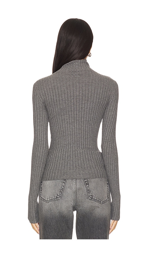 view 3 of 4 Magnolia Turtleneck in Heather Grey