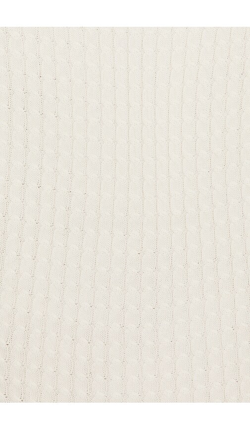 view 5 of 5 Pheby Cable Polo Vest in Ivory & Blue