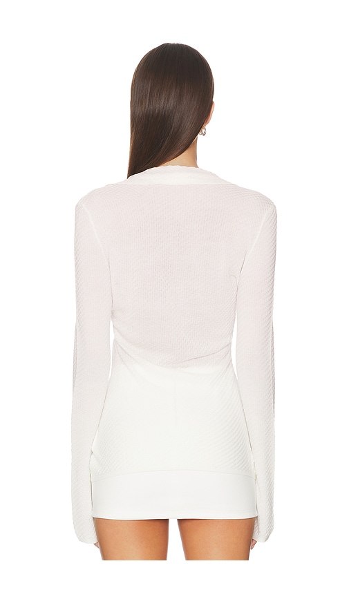 view 3 of 4 Ketra Polo Slim Cardigan in Light Beige