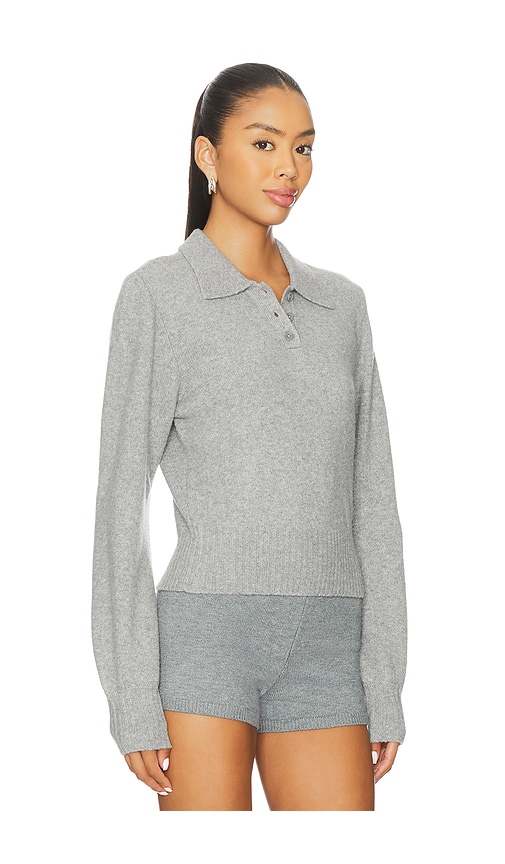 view 3 of 5 Mattelyn Polo Sweater in Heather Grey