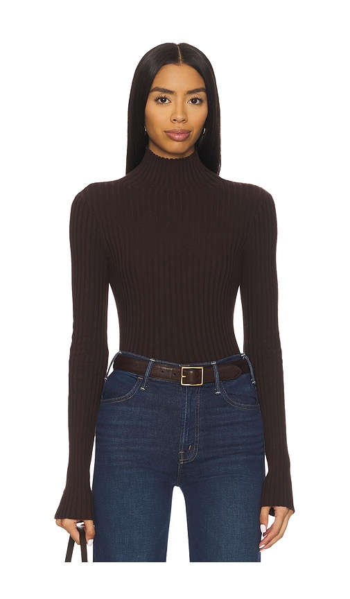 view 1 of 4 Magnolia Turtleneck in Chocolate