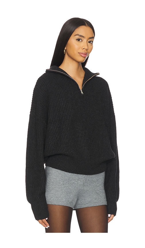 Lovers & Friends Shivani Zip Sweater In Black