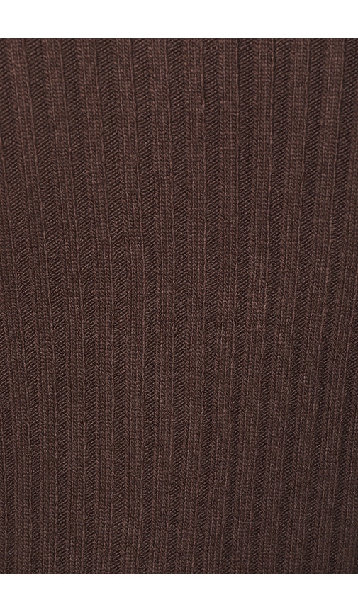 view 5 of 5 Tila Rib Cardigan in Brown & Tan