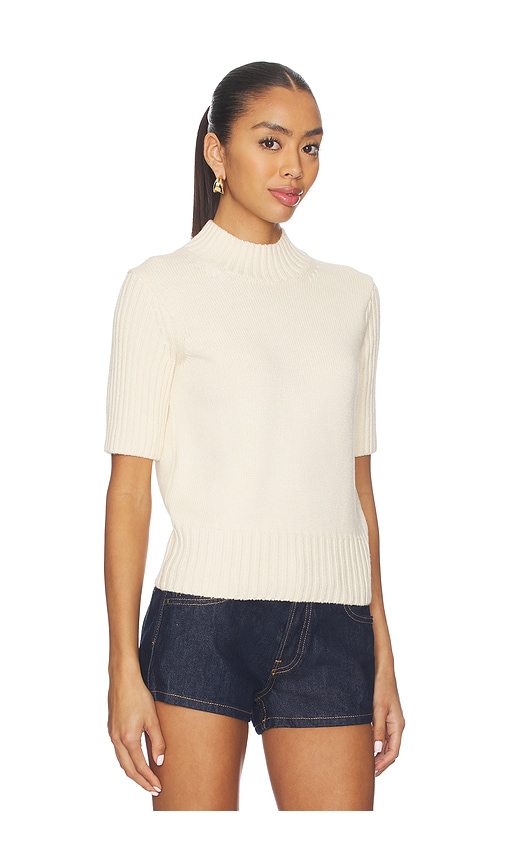 view 2 of 4 Katt Short Sleeve Sweater in Cream