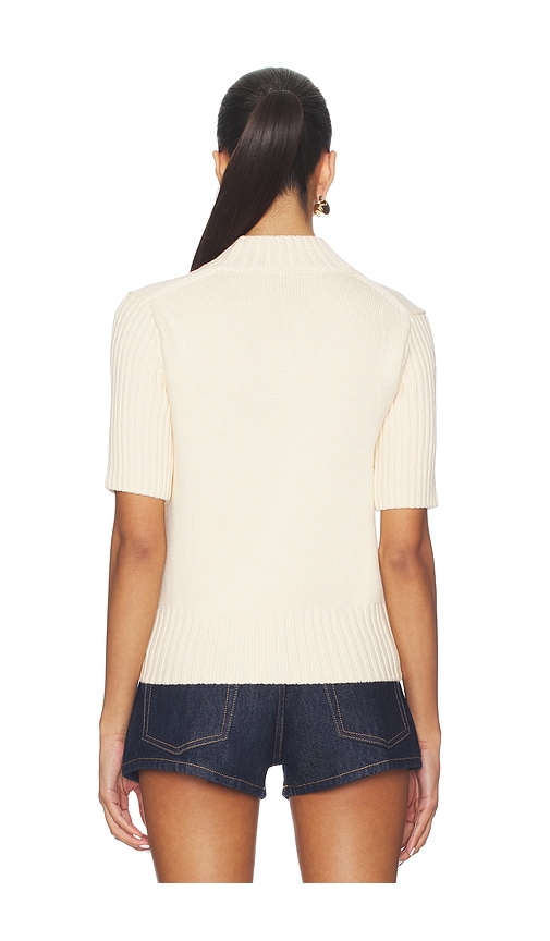 view 3 of 4 Katt Short Sleeve Sweater in Cream