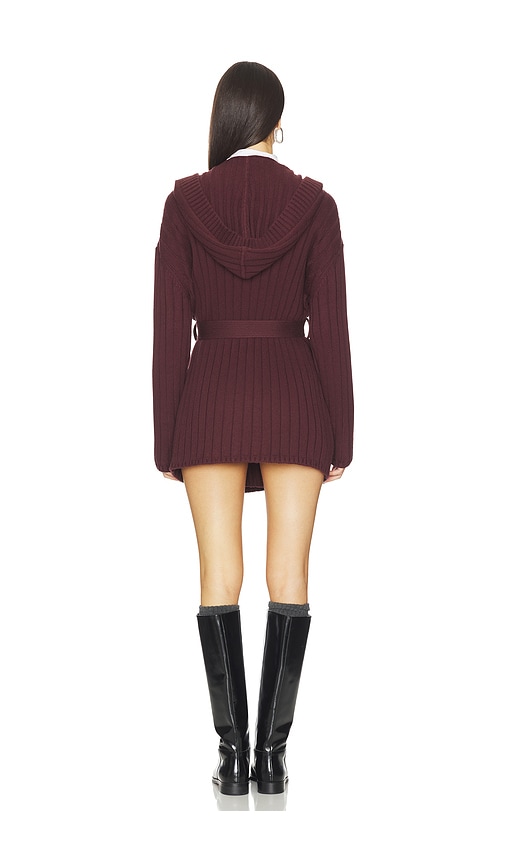 view 3 of 3 Sariah Wrap Cardigan in Chocolate