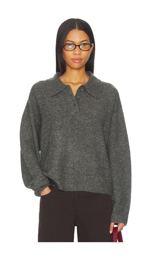Lovers & Friends Ivy Polo Sweater In Gray