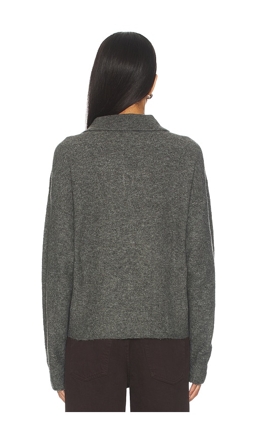 view 3 of 4 Ivy Polo Sweater in Charcoal